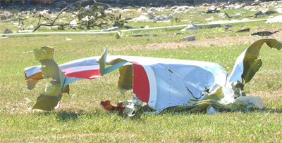 Flight 77 wreckage
