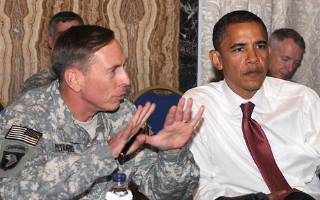 The US military commander for the Middle East, General Petraeus The US military commander for the Middle East, General Petraeus